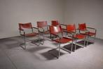 6 Matteo grassi stoelen, Huis en Inrichting, Stoelen, Vijf, Zes of meer stoelen, Vintage bauhaus, Gebruikt, Metaal