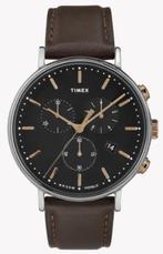 Timex Fairfield 41mm, Handtassen en Accessoires, Horloges | Heren, Overige merken, Staal, Polshorloge, Ophalen of Verzenden