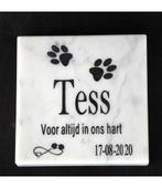 Gedenksteen van marmer voor kat of hond, Dieren en Toebehoren, Verzenden, Nieuw