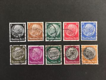 Duitse postzegels 1933 1934 - Hindenburg