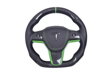 Tesla leder & carbon sportstuur beschikbaar voor biedingen