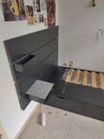 Ikea Nordli bed met hoofdeinde, Huis en Inrichting, Slaapkamer | Bedden, Ophalen, Gebruikt, Eenpersoons, Zwart