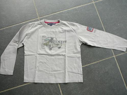 Pirouette grijze trui met een auto, Kinderen en Baby's, Kinderkleding | Maat 128, Gebruikt, Jongen, Trui of Vest, Ophalen of Verzenden