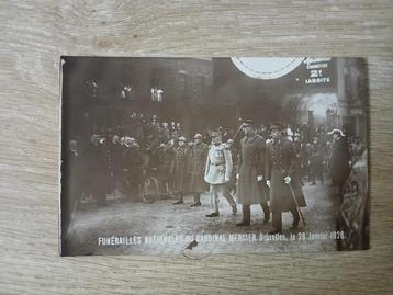 oude fotokaarten begrafenis Kardinaal Mercier beschikbaar voor biedingen
