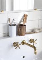 Beker ~Enamel~ IB Laursen landelijk rustiek sober, Huis en Inrichting, Ophalen of Verzenden, Nieuw, Wit, Overige typen