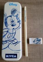 Mickey Mouse: pennendoos, potlood, gom, Verzamelen, Mickey Mouse, Ophalen of Verzenden, Zo goed als nieuw, Pen, Potlood of Stift