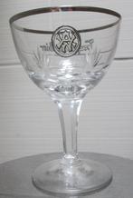 Zeer mooi oud Westmalle glas in emaille letters, Verzamelen, Ophalen of Verzenden, Gebruikt, Bierglas