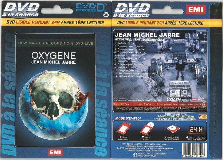 Oxygène 30 Anniversaire-Jean-Michel Jarre DVD-24H NEUF 2007, CD & DVD, Vinyles Singles, Neuf, dans son emballage, Enlèvement ou Envoi