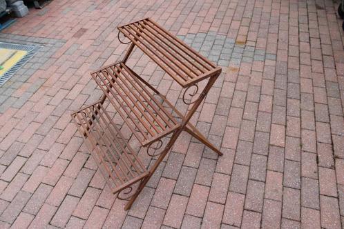 verroest smeedijzeren tuinrek, 3 verdiepingen!, Tuin en Terras, Tuinmeubel-accessoires, Nieuw, Ophalen