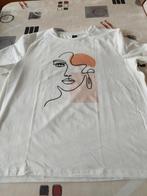 Witte tshirt van shein, Shein, Enlèvement ou Envoi, Taille 56/58 (XL), Porté