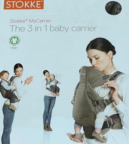 Draagzak baby/peuter (Stokke 3 in 1 carrier) - Zwart, Kinderen en Baby's, Babydragers en Draagdoeken, Gebruikt, Draagzak, Buik of Rug