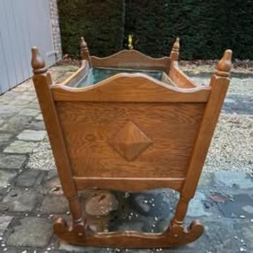 Antieken houten wieg, Kinderen en Baby's, Babywiegjes en Ledikanten, Ophalen, Gebruikt, Wieg