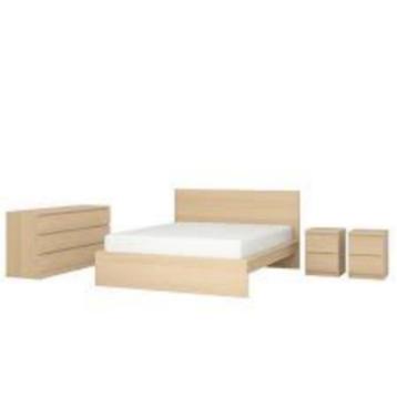 MALM bed 180x200 met laden, laden en nachtkastjes  beschikbaar voor biedingen