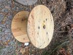 Touret bois, Jardin & Terrasse, Tables de jardin, Enlèvement, Comme neuf, Rond, Bois