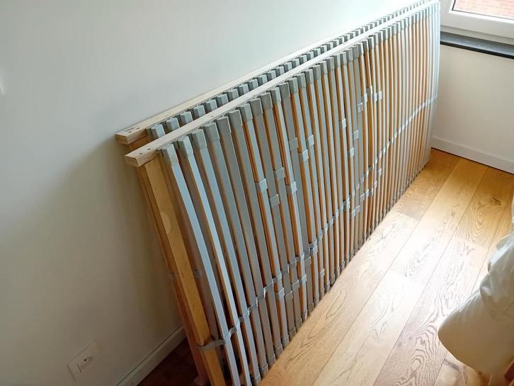 tweepersoonsbed Malm Ikea, in goede staat, Huis en Inrichting, Slaapkamer | Bedden, Gebruikt, Tweepersoons, 180 cm, 200 cm, Hout