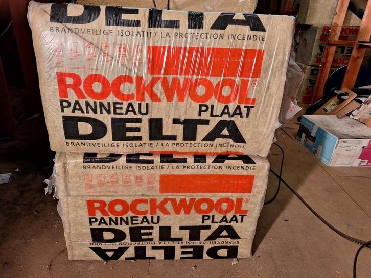Rockwool deltaplaat 180mm - 20€ per pak., Doe-het-zelf en Bouw, Isolatie en Afdichting, Ophalen