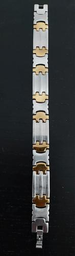 Herenarmband in Stainless steel bicolor, Ophalen, Gebruikt