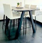 Ensemble table haute + 4 chaises hautes + 2 tabourets, Maison & Meubles, Enlèvement, Comme neuf