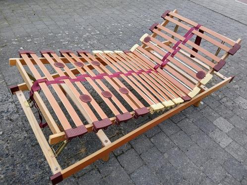 Bedbodem 24 latten, 5-zone en hoofd 24x voet 12x verstelbaar, Huis en Inrichting, Slaapkamer | Matrassen en Bedbodems, Gebruikt