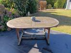 Tuintafel in teak voor 6 - 8 pers., Tuin en Terras, Tuintafels, Ophalen, Gebruikt, Ovaal, Teakhout