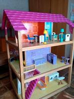 Mooi houten poppenhuis, Ophalen, Zo goed als nieuw, Poppenhuis