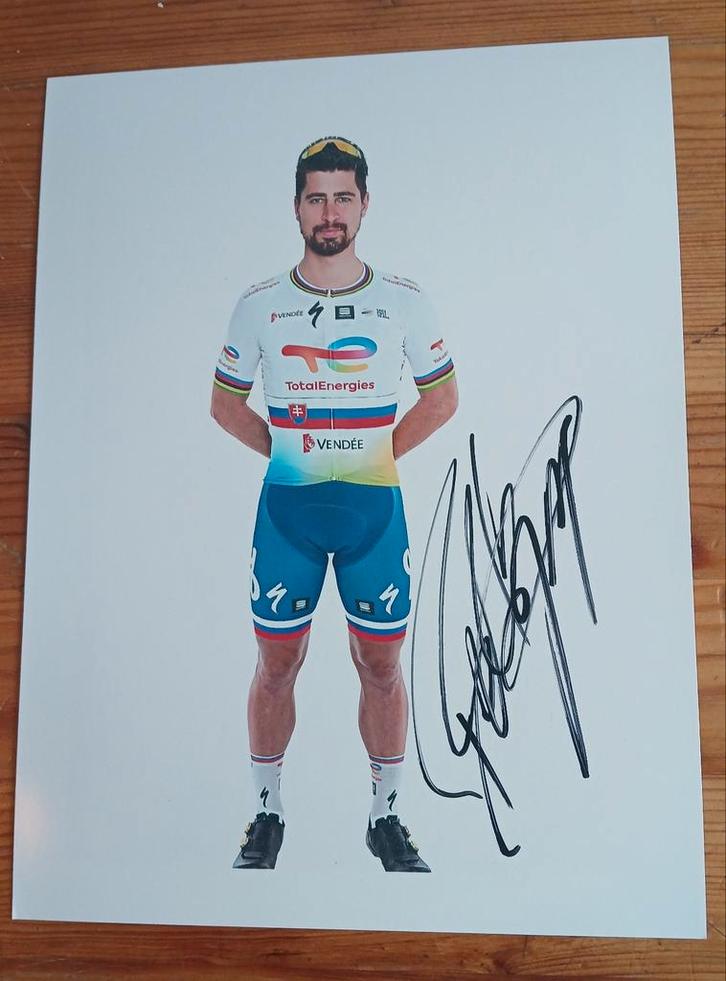 Gesigneerde foto van Peter Sagan. Warmste Week., Verzamelen, Muziek, Artiesten en Beroemdheden, Nieuw, Verzenden