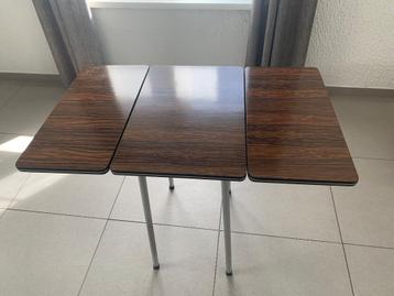 Vintage smalle formica keukentafel, uitklapbaar - jaren '60 beschikbaar voor biedingen