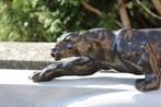 statue d une panthère en bronze , long : 60 cm !, Antiquités & Art, Enlèvement ou Envoi, Bronze