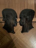 2 tasses murales vintage bois congolais milieu du siècle, Enlèvement ou Envoi
