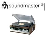 Soundmaster PL196H – Platine vinyle avec radio au design, Audio, Tv en Foto, Platenspelers, Ophalen of Verzenden, Zo goed als nieuw