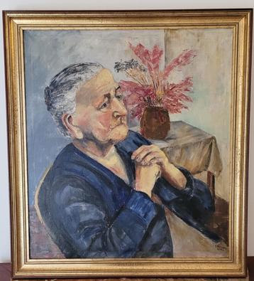 PORTRET IN OLIEVERF UIT 1969 beschikbaar voor biedingen