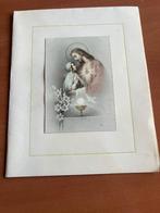 Oude kaart gelukwensen Communie, Envoi, Utilisé, Carte ou Gravure, Christianisme | Catholique