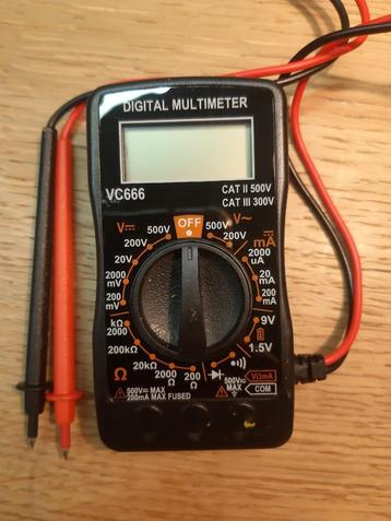 digital multimeter, Enlèvement, Utilisé
