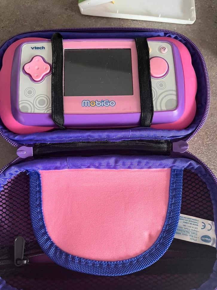 Mobigo V-tech met 4 spelletjes, Games en Spelcomputers, Spelcomputers | Nintendo Game Boy, Gebruikt, Ophalen of Verzenden