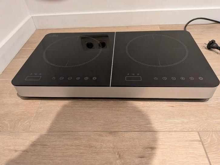 Cookio 3500W Inductiekookplaat Camping 2 Pits Zwart, Caravans en Kamperen, Kampeeraccessoires, Nieuw, Ophalen of Verzenden