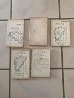 4 oude stafkaarten op vlasdoek, Boeken, Atlassen en Landkaarten, Ophalen of Verzenden