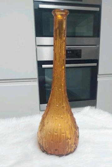 Grand vase à égouttement Empoli, ambre, années 1960