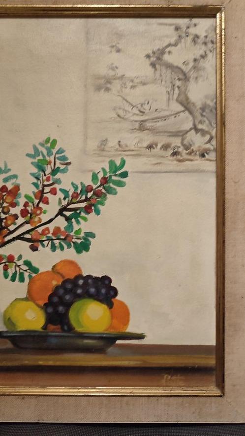 le vase en fleur jean patte, Antiek en Kunst, Kunst | Schilderijen | Klassiek, Ophalen