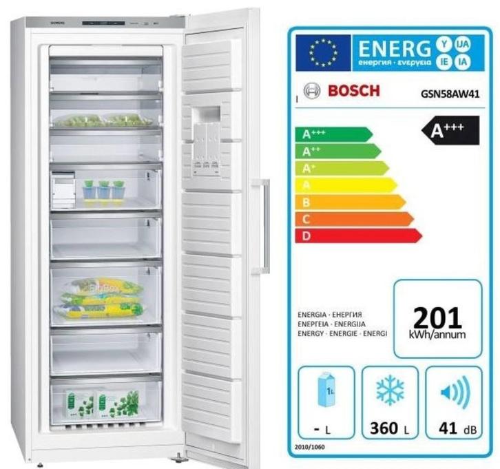 Diepvries Bosch 360 Liter, staand, is defect., Elektronische apparatuur, Vriezers en Diepvrieskisten, Niet werkend, Vrijstaand