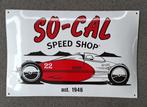 So-Cal speedshop emaillen decoratie bord USA mancave borden, Comme neuf, Enlèvement ou Envoi, Panneau publicitaire