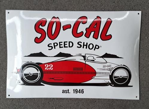 So-Cal speedshop emaillen decoratie bord USA mancave borden, Verzamelen, Merken en Reclamevoorwerpen, Zo goed als nieuw, Reclamebord