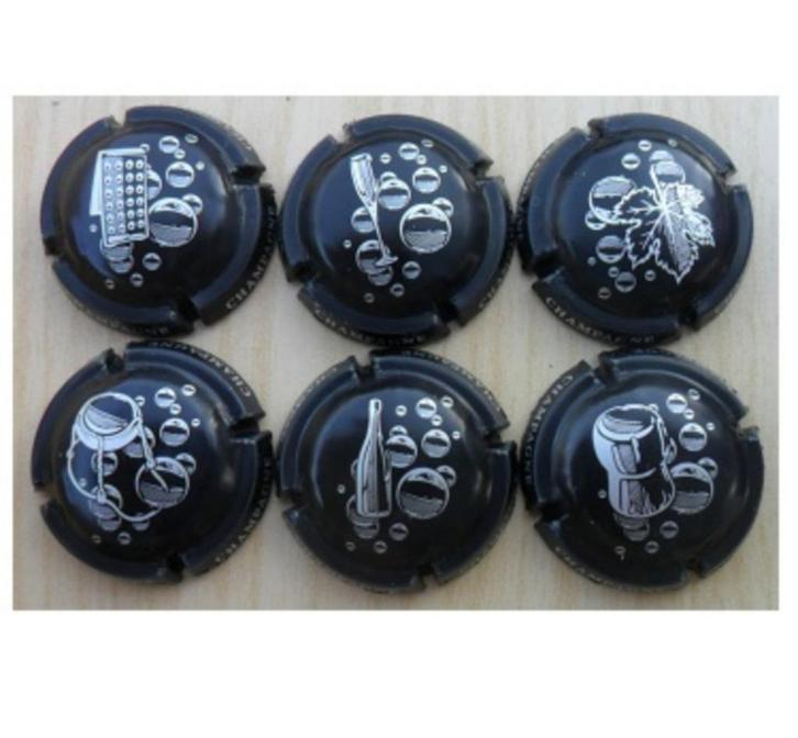 Champagne capsules - Generieken Bulles en .. argent (G 1056), Collections, Collections complètes & Collections, Envoi
