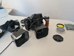 Pentax 67 met 105 lens en accessoires, extreem complete set, Audio, Tv en Foto, Fotocamera's Analoog, Spiegelreflex, Gebruikt