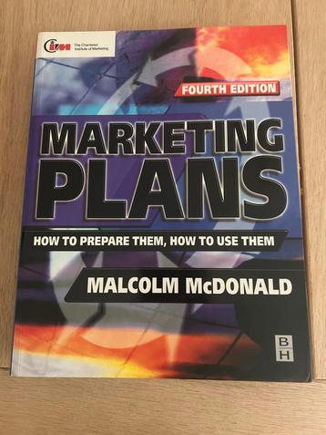 Marketing plans from Malcolm Mc Donald beschikbaar voor biedingen