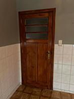 Retro binnendeuren (3) met glas, Doe-het-zelf en Bouw, Deuren en Vliegenramen, Ophalen, Gebruikt, 80 tot 100 cm, Binnendeur