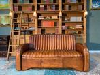 Prachtige schapenleren Art-Deco zetel cognac GRATIS GELEVERD, Antiek en Kunst, Ophalen of Verzenden