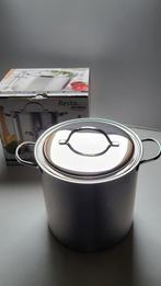 Demeyere hoge kookpan 12L in Inox, Huis en Inrichting, Ophalen of Verzenden, Zo goed als nieuw, Inox