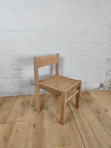 4 gerestaureerde Deense touwstoelen beschikbaar voor biedingen