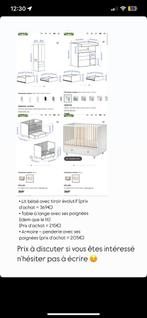 IKEA ensemble de lit, table à lange et armoire, Enfants & Bébés, Enlèvement ou Envoi, Utilisé, Armoire