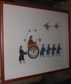 4 Chinese schilderijen op zijde/papier, Antiek en Kunst, Ophalen